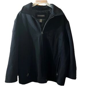 Banana Republic Men’s Classic Wool Cashmere Bomber Jacket Black Size L Black